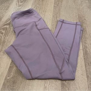 90 degree capri leggings purple small inseam 25”